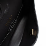 CHANEL Handbag 21B Grey Caviar Quilted Classic Flap Medium Light Gold Hardware - Redeluxe