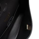 CHANEL Handbag 21B Grey Caviar Quilted Classic Flap Medium Light Gold Hardware - Redeluxe