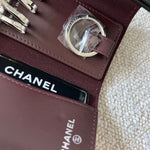 CHANEL Handbag 21K Black Caviar Quilted Key Holder Wallet Silver Hardware - Redeluxe