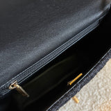 CHANEL Handbag 21K Black Symphony Tweed Single Flap Bag - Redeluxe