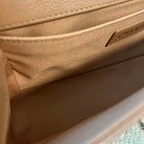 CHANEL Handbag 21K Caramel Caviar Quilted Old Medium Boy Bag LGHW - Redeluxe