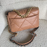 CHANEL Handbag 21K Chanel Caramel 19 Flap Small MHW - Redeluxe