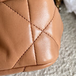 CHANEL Handbag 21K Chanel Caramel 19 Flap Small MHW - Redeluxe