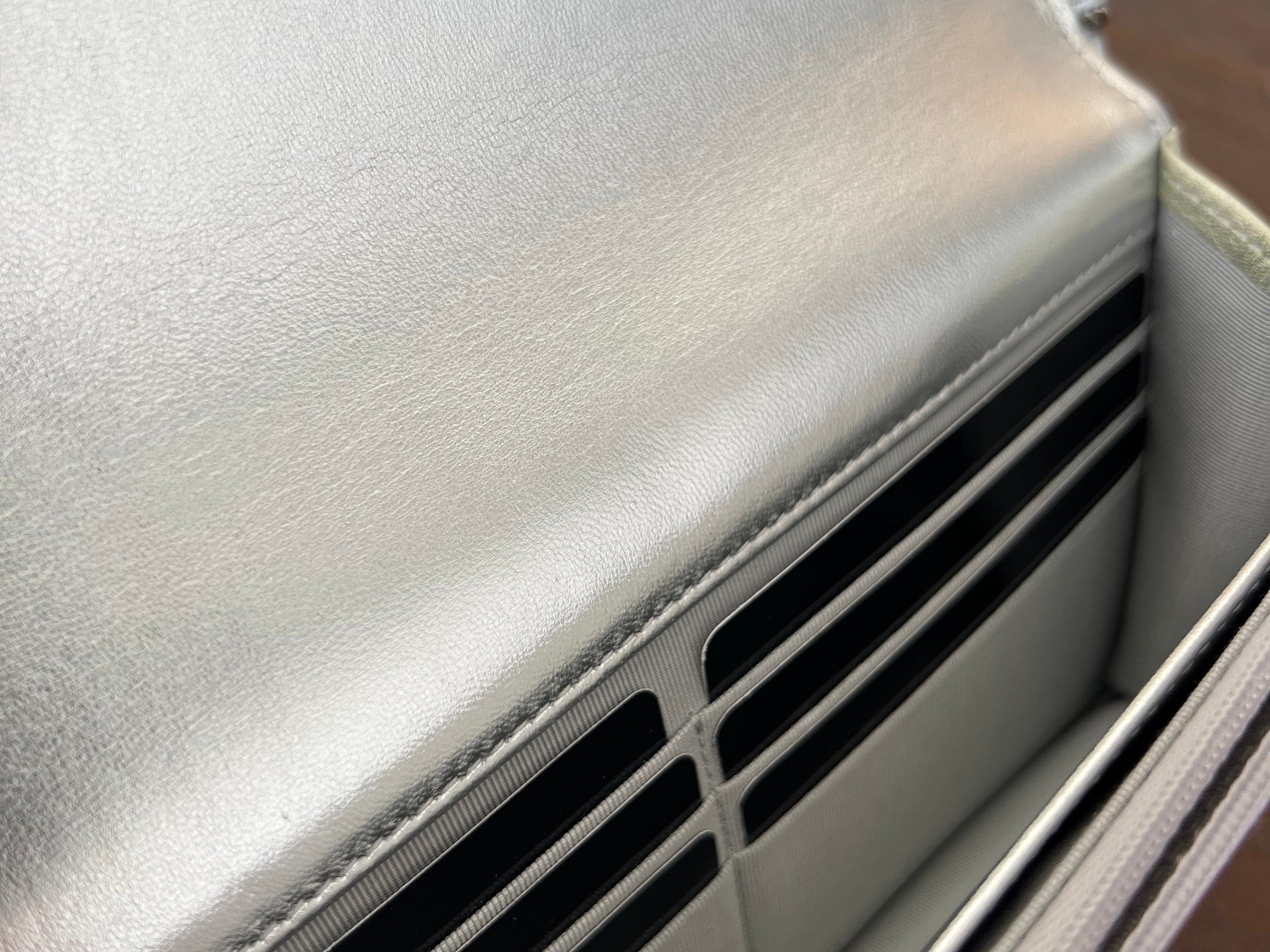 CHANEL Handbag 21K Gradient Metallic Rainbow Calfskin Quilted Wallet on Chain (WOC) - Redeluxe