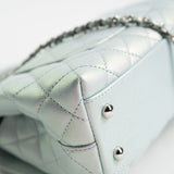 CHANEL Handbag 21K Iridescent Blue Caviar Quilted Coco Handle Small - Redeluxe