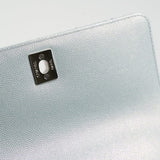 CHANEL Handbag 21K Iridescent Blue Caviar Quilted Coco Handle Small - Redeluxe