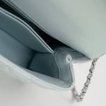 CHANEL Handbag 21K Iridescent Blue Caviar Quilted Coco Handle Small - Redeluxe