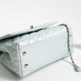 CHANEL Handbag 21K Iridescent Blue Caviar Quilted Coco Handle Small - Redeluxe