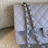CHANEL Handbag 21K Lavender Caviar Quilted Classic Flap Medium SHW - Redeluxe