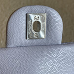 CHANEL Handbag 21K Lavender Caviar Quilted Classic Flap Medium SHW - Redeluxe