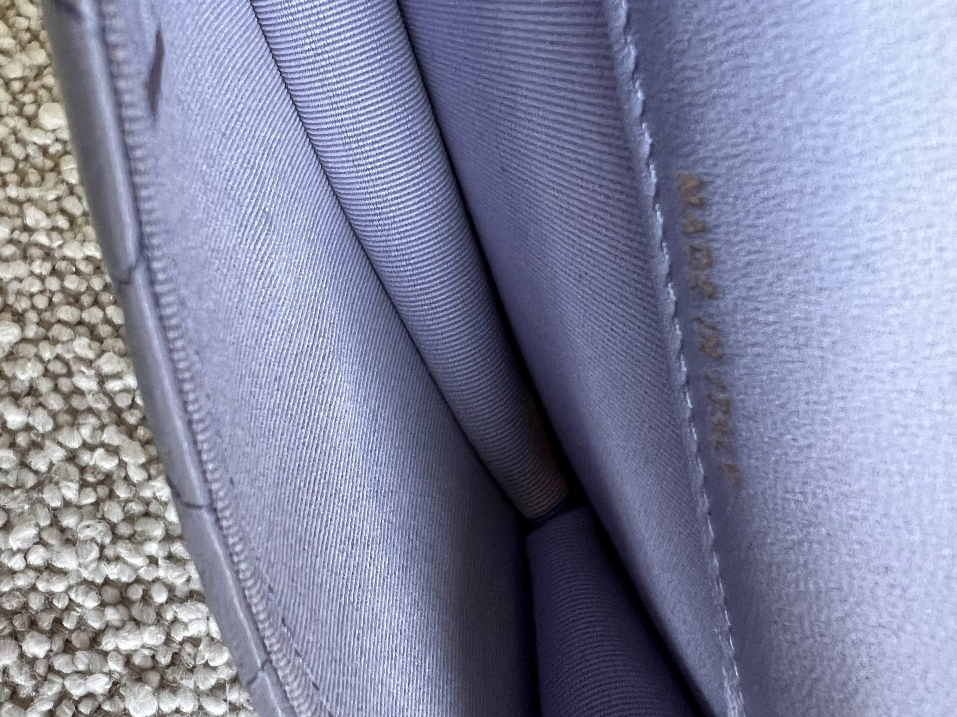 CHANEL Handbag 21K Lavender Lambskin Quilted Micro Coin Purse with Chain LGHW - Redeluxe