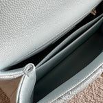 CHANEL Handbag 21K Light Blue Caviar Quilted Coco Handle Small LGHW - Redeluxe