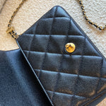 CHANEL Handbag 21K My Perfect Bag Iridescent Black Caviar Quilted AGHW - Redeluxe