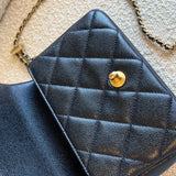 CHANEL Handbag 21K My Perfect Bag Iridescent Black Caviar Quilted AGHW - Redeluxe