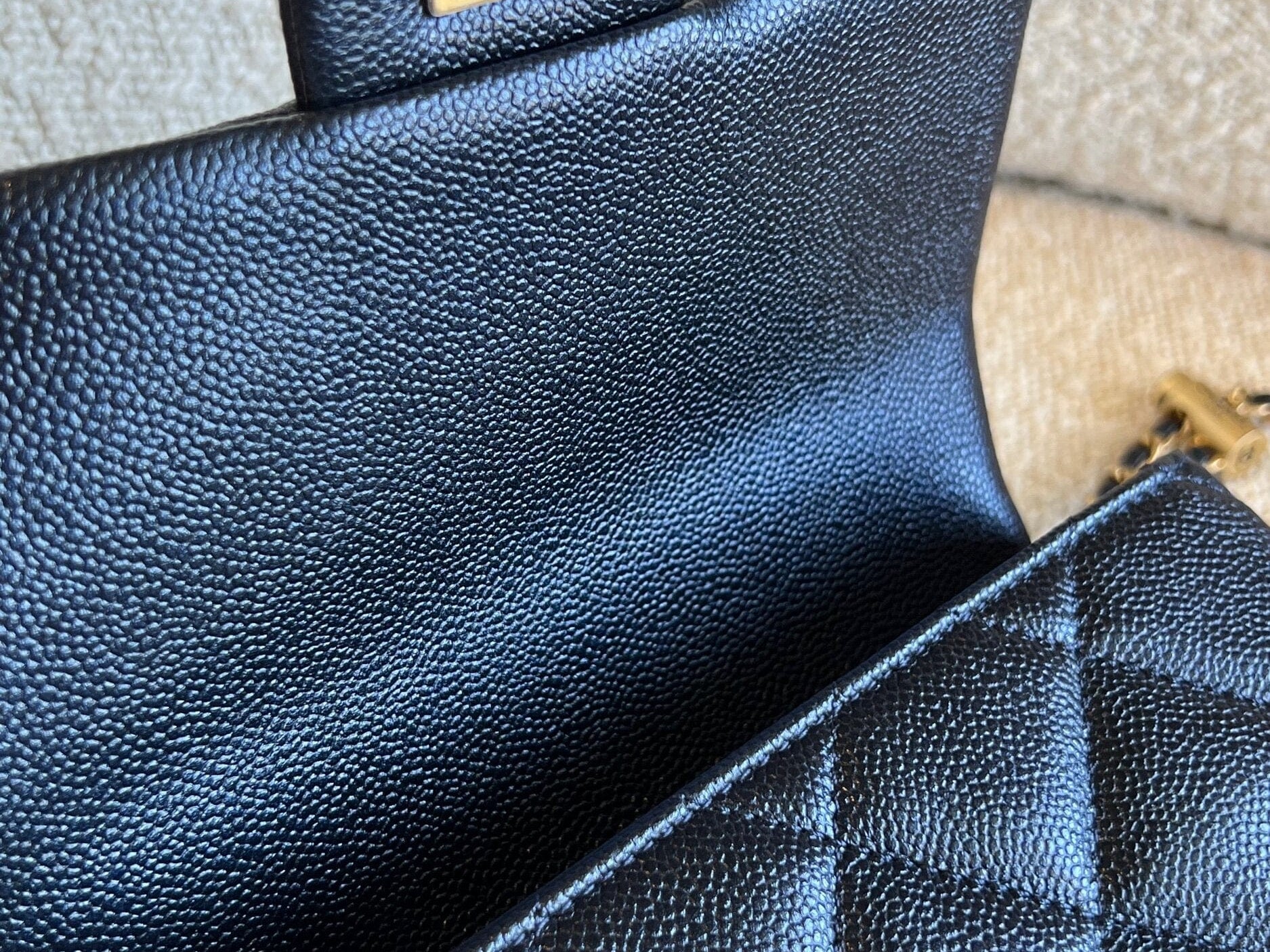 CHANEL Handbag 21K My Perfect Bag Iridescent Black Caviar Quilted AGHW - Redeluxe