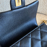 CHANEL Handbag 21K My Perfect Bag Iridescent Black Caviar Quilted AGHW - Redeluxe