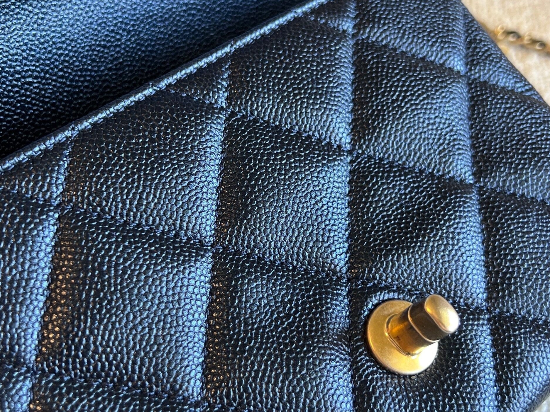 CHANEL Handbag 21K My Perfect Bag Iridescent Black Caviar Quilted AGHW - Redeluxe