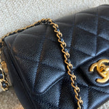 CHANEL Handbag 21K My Perfect Bag Iridescent Black Caviar Quilted AGHW - Redeluxe