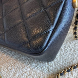 CHANEL Handbag 21K My Perfect Bag Iridescent Black Caviar Quilted AGHW - Redeluxe
