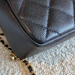 CHANEL Handbag 21K My Perfect Bag Iridescent Black Caviar Quilted AGHW - Redeluxe