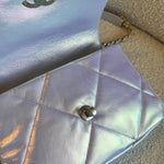 CHANEL Handbag 21K Purple/Blue Iridescent 19 Flap Small MHW - Redeluxe