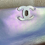 CHANEL Handbag 21K Purple/Blue Iridescent 19 Flap Small MHW - Redeluxe