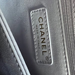 CHANEL Handbag 21K Quilted Coco Handle Lilac Caviar Small LGHW - Redeluxe