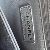 CHANEL Handbag 21K Quilted Coco Handle Lilac Caviar Small LGHW - Redeluxe