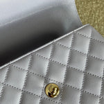 CHANEL Handbag 21K Quilted Coco Handle Lilac Caviar Small LGHW - Redeluxe