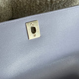 CHANEL Handbag 21K Quilted Coco Handle Lilac Caviar Small LGHW - Redeluxe