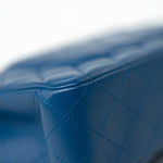 CHANEL Handbag 21P Blue Lambskin Quilted Classic Flap Medium Rainbow Hardware - Redeluxe