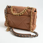 CHANEL Handbag 21P Caramel Lambskin Quilted 19 Flap Large Mixed Hardware - Redeluxe