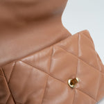 CHANEL Handbag 21P Caramel Lambskin Quilted 19 Flap Large Mixed Hardware - Redeluxe
