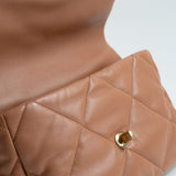 CHANEL Handbag 21P Caramel Lambskin Quilted 19 Flap Large Mixed Hardware - Redeluxe