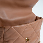 CHANEL Handbag 21P Caramel Lambskin Quilted 19 Flap Large Mixed Hardware - Redeluxe