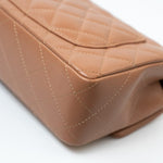 CHANEL Handbag 21P Caramel Lambskin Quilted Mini Rectangular Single Flap LGHW - Redeluxe