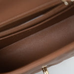 CHANEL Handbag 21P Caramel Lambskin Quilted Mini Rectangular Single Flap LGHW - Redeluxe