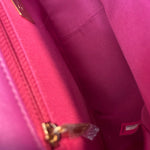 CHANEL Handbag 21P Magenta Lambskin Quilted 19 Flap Large Mixed Hardware - Redeluxe