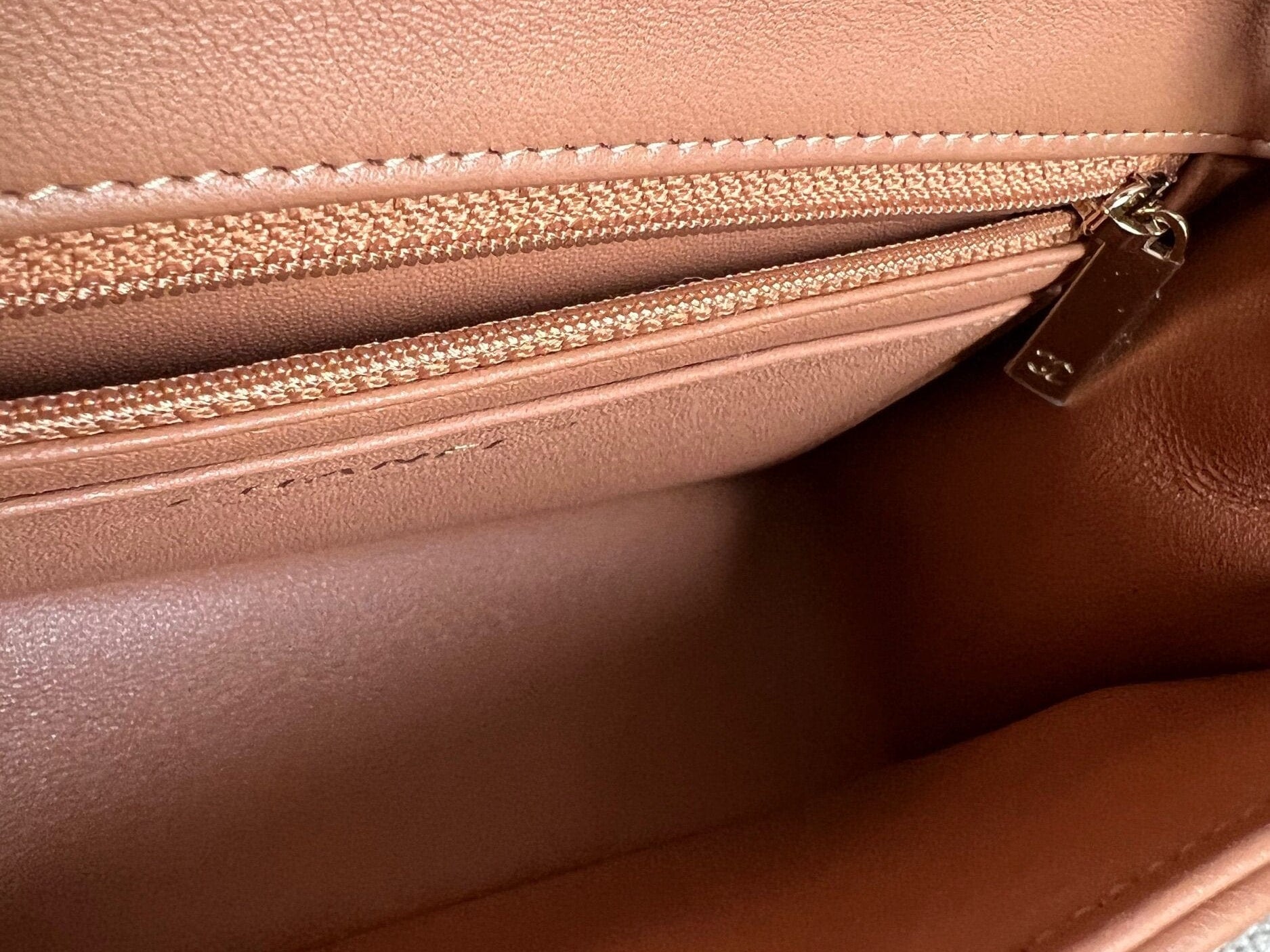 CHANEL Handbag 21P Mini Rectangular Caramel Lambskin Quilted Flap LGHW - Redeluxe