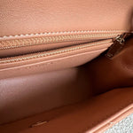 CHANEL Handbag 21P Mini Rectangular Caramel Lambskin Quilted Flap LGHW - Redeluxe