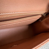CHANEL Handbag 21P Mini Rectangular Caramel Lambskin Quilted Flap LGHW - Redeluxe