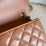 CHANEL Handbag 21P Mini Rectangular Caramel Lambskin Quilted Flap LGHW - Redeluxe
