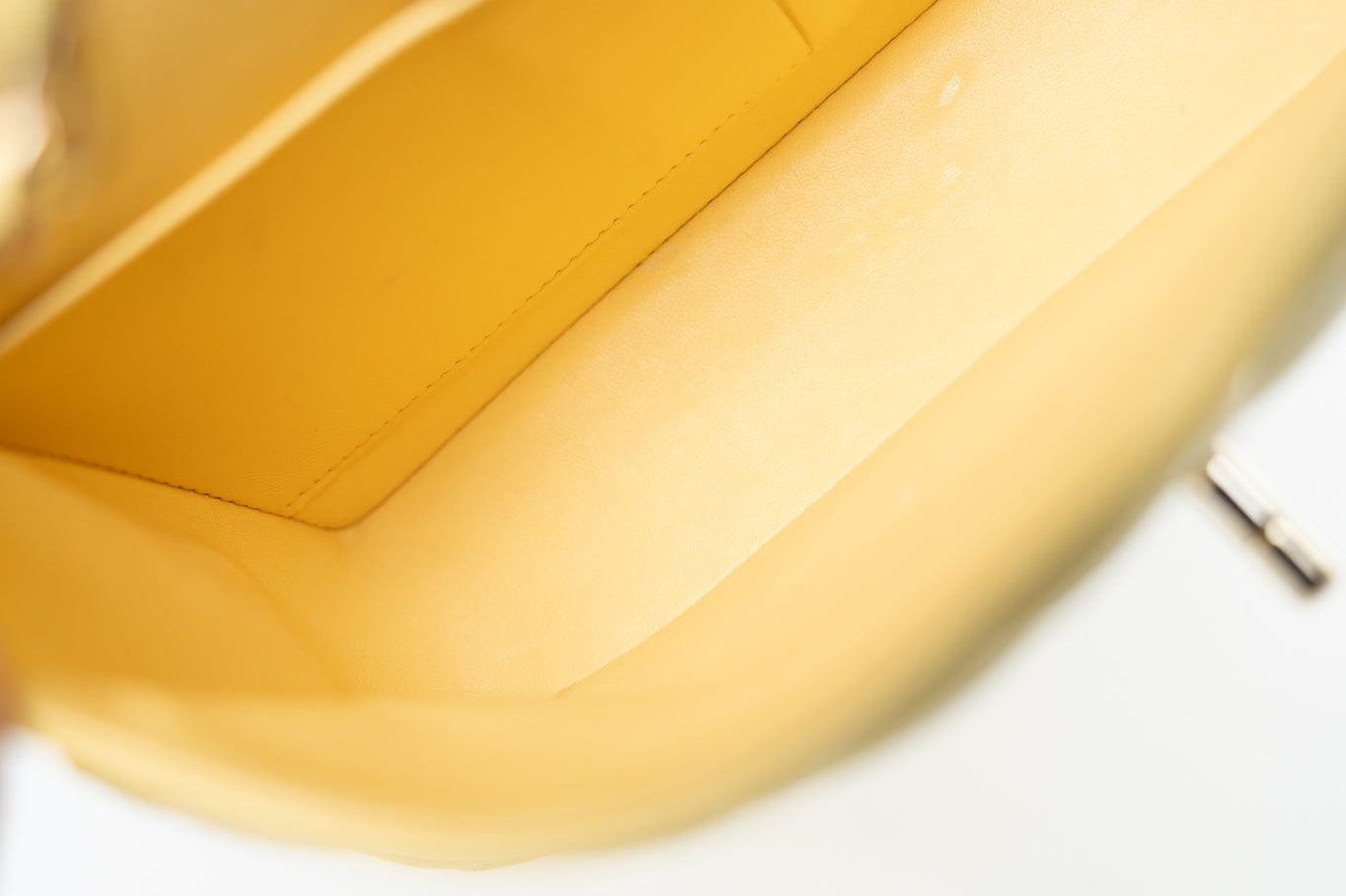 CHANEL Handbag 21P Yellow Caviar Quilted Classic Flap Small Light Gold Hardware - Redeluxe