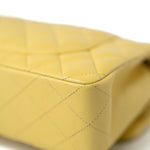 CHANEL Handbag 21P Yellow Caviar Quilted Classic Flap Small Light Gold Hardware - Redeluxe