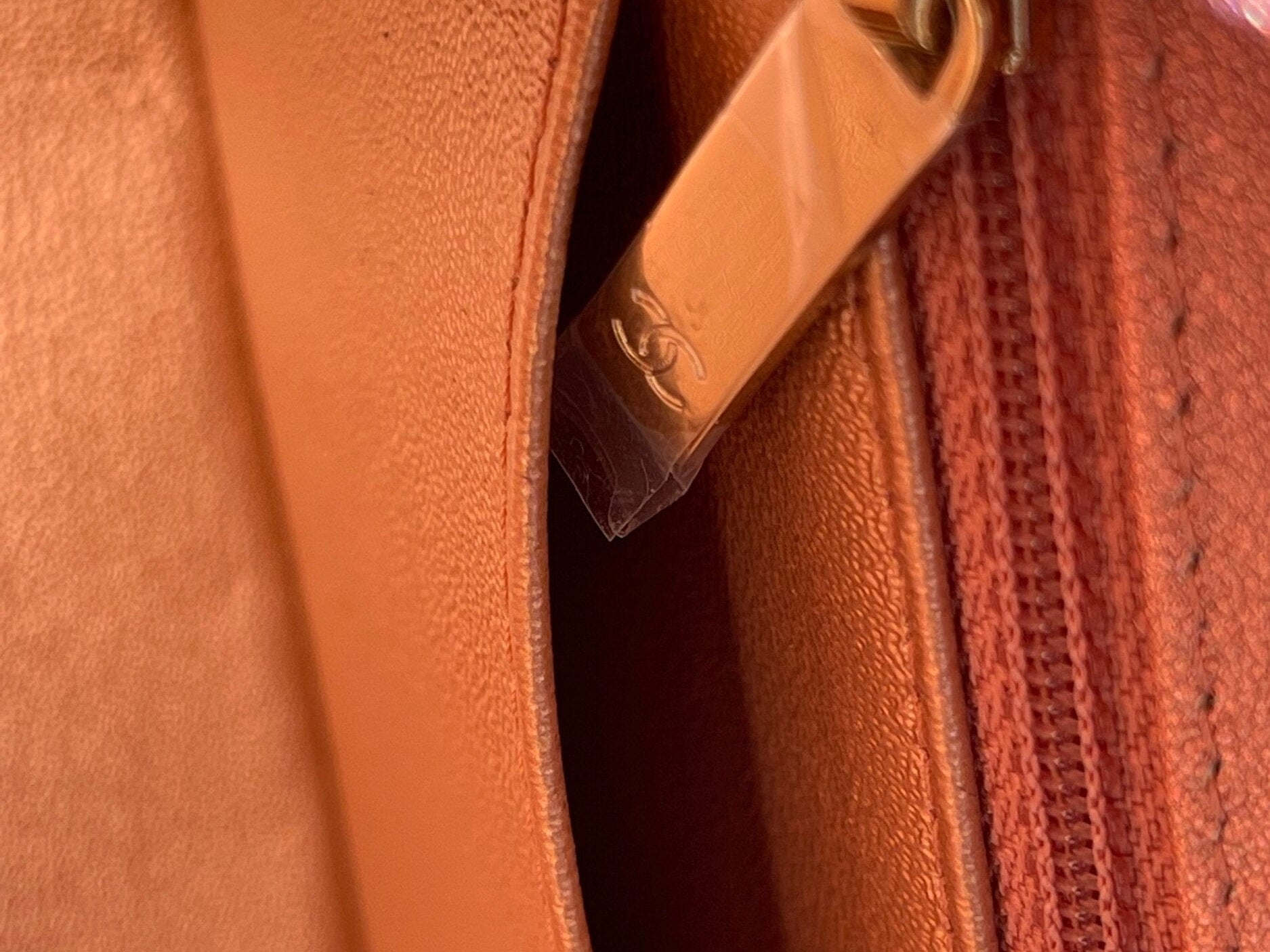 CHANEL Handbag 21S Chanel Metallic Rose Gold Calfskin Quilted Mini Rectangular Single Flap LGHW - Redeluxe