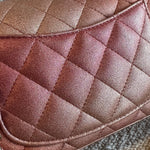 CHANEL Handbag 21S Chanel Metallic Rose Gold Calfskin Quilted Mini Rectangular Single Flap LGHW - Redeluxe