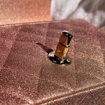 CHANEL Handbag 21S Chanel Metallic Rose Gold Calfskin Quilted Mini Rectangular Single Flap LGHW - Redeluxe