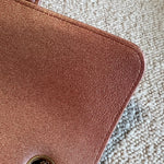 CHANEL Handbag 21S Chanel Metallic Rose Gold Calfskin Quilted Mini Rectangular Single Flap LGHW - Redeluxe