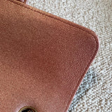 CHANEL Handbag 21S Chanel Metallic Rose Gold Calfskin Quilted Mini Rectangular Single Flap LGHW - Redeluxe