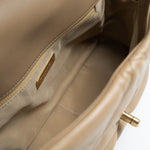 CHANEL Handbag 21S Large Beige/Gold Lambskin Quilted 19 Flap Mixed Hardware - Redeluxe
